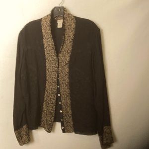 JJill snap button blouse